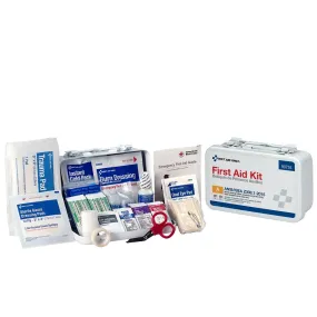 10 Person First Aid Kit, ANSI A, Metal Case