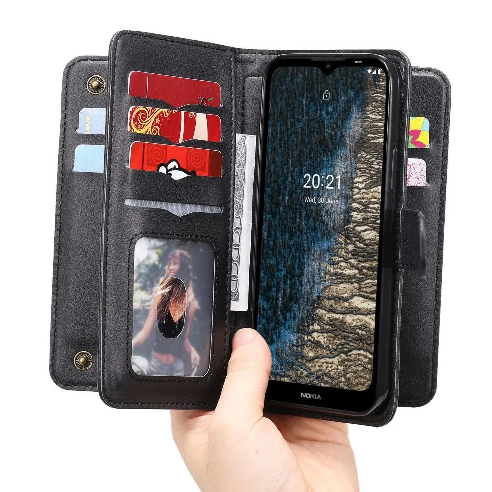 10-slot wallet case for Nokia C10 / C20 - Black