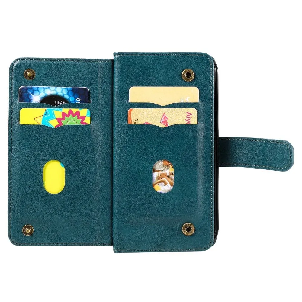 10-slot wallet case for OnePlus Nord CE 2 5G - Blackish Green