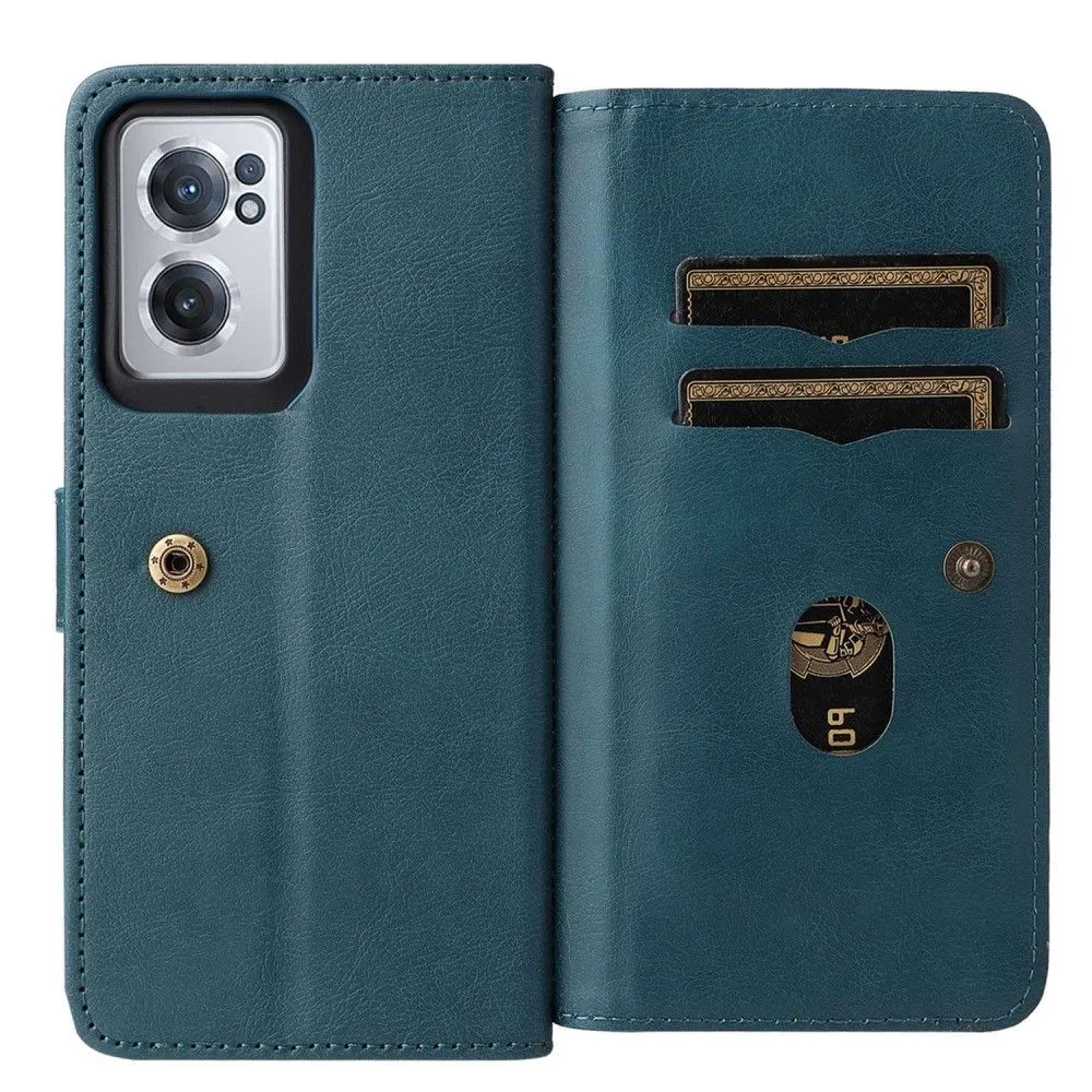 10-slot wallet case for OnePlus Nord CE 2 5G - Blackish Green