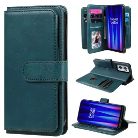 10-slot wallet case for OnePlus Nord CE 2 5G - Blackish Green