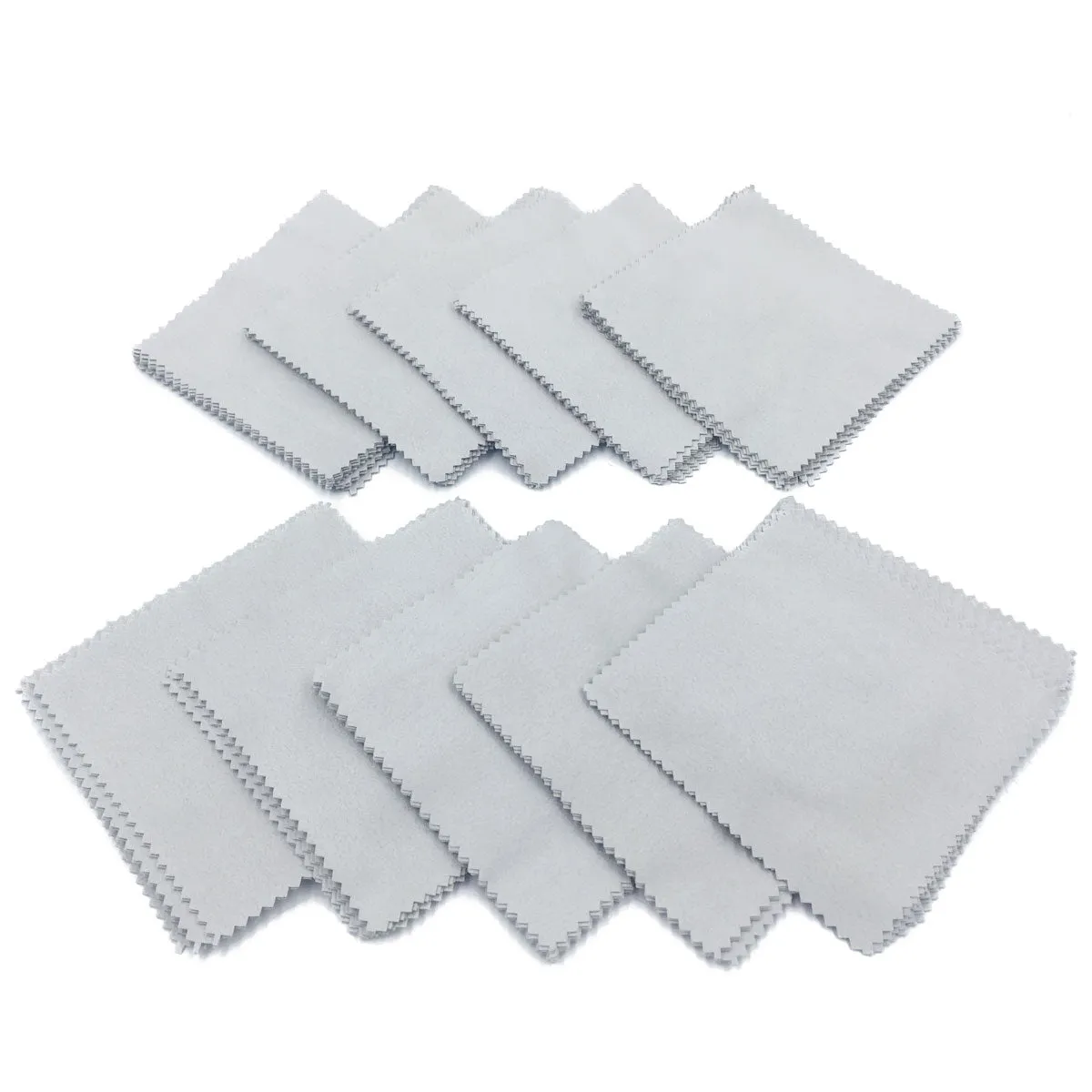 100 Jewelry Cleaning Polishing Cloth for Sterling Silver Gold Platinum