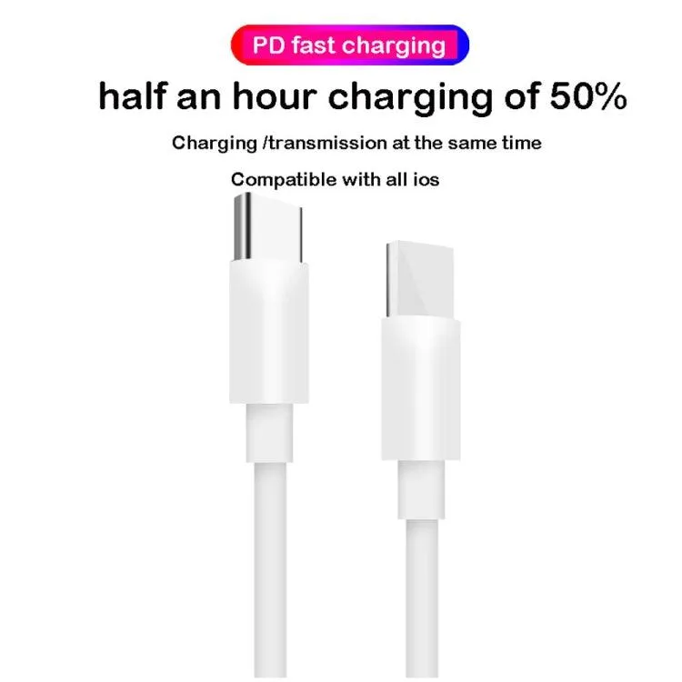 120W 5A USB-C Fast Charging Data Cable - 2m Length, PD3.0/QC3.0 Compatible