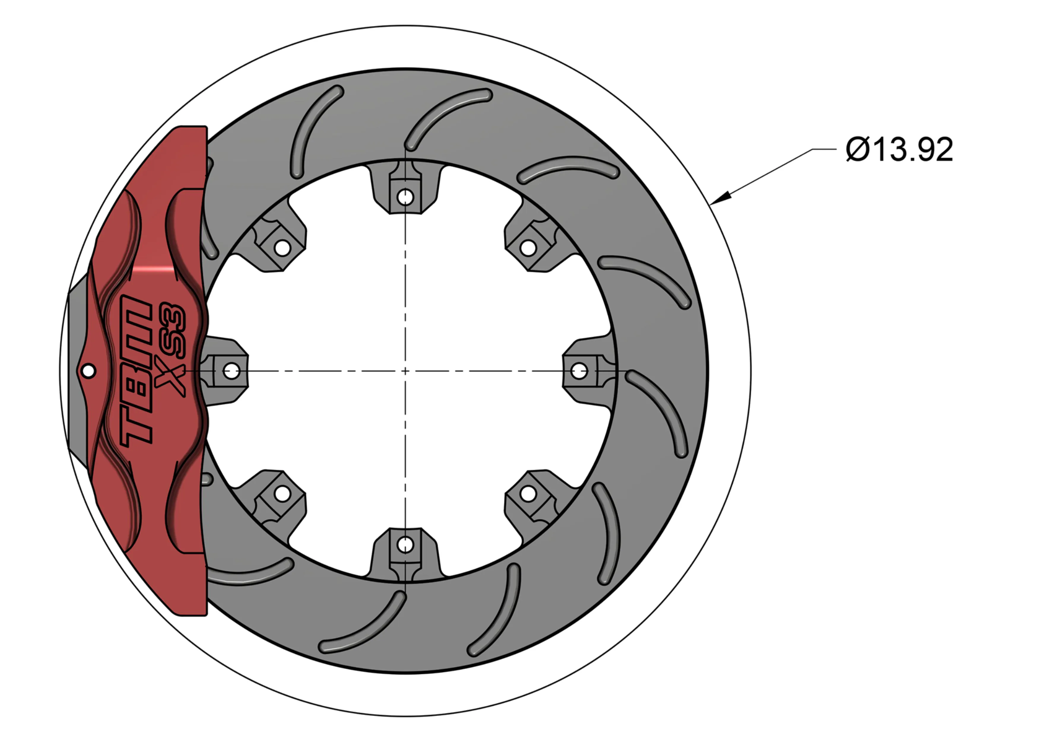 18-23 Dodge Charger XS3 Rear Extreme Street Brake Kit (Performance Brake RWD Models)