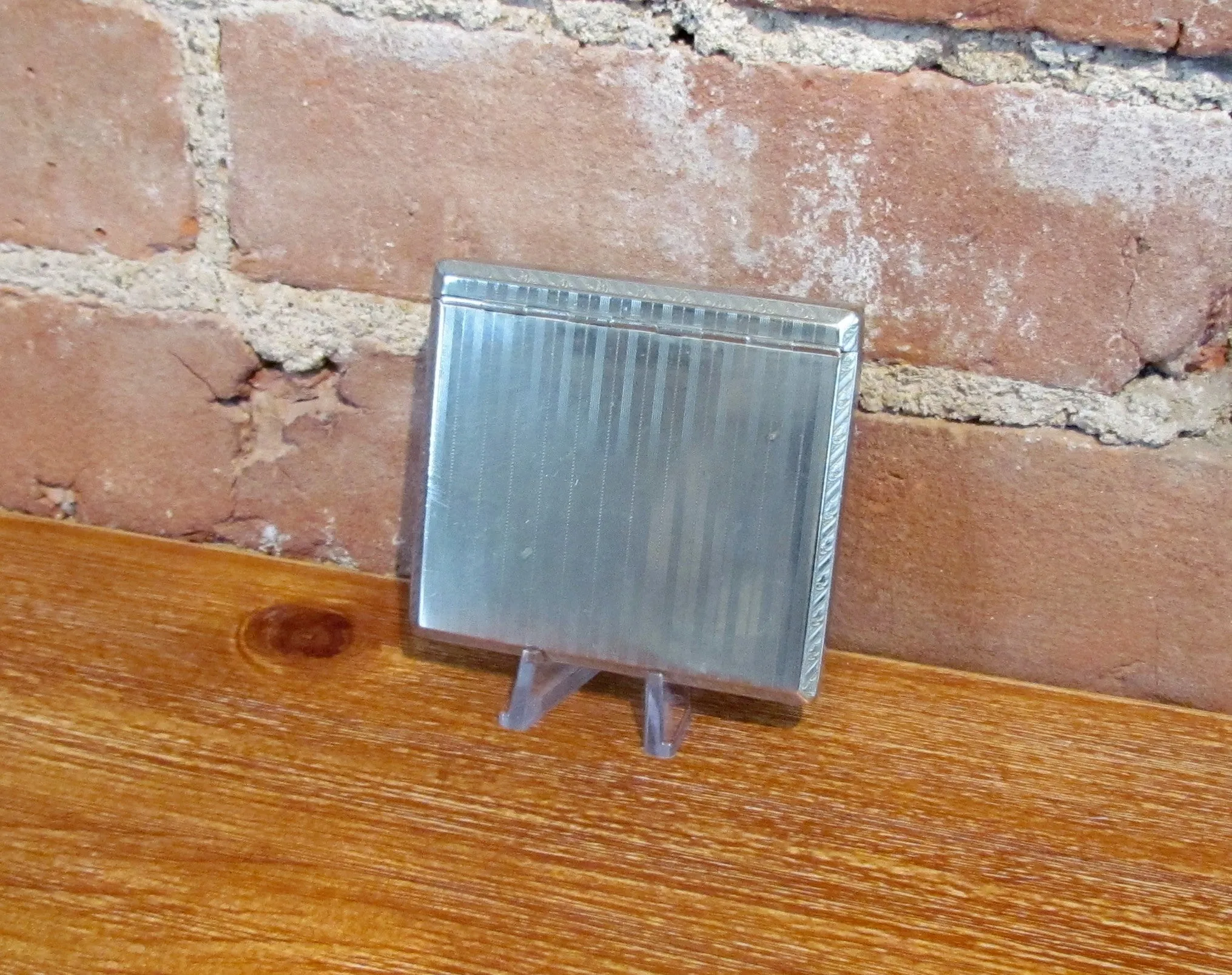 1900s Nickel Silver Pop Up Cigarette Case Extremely Rare