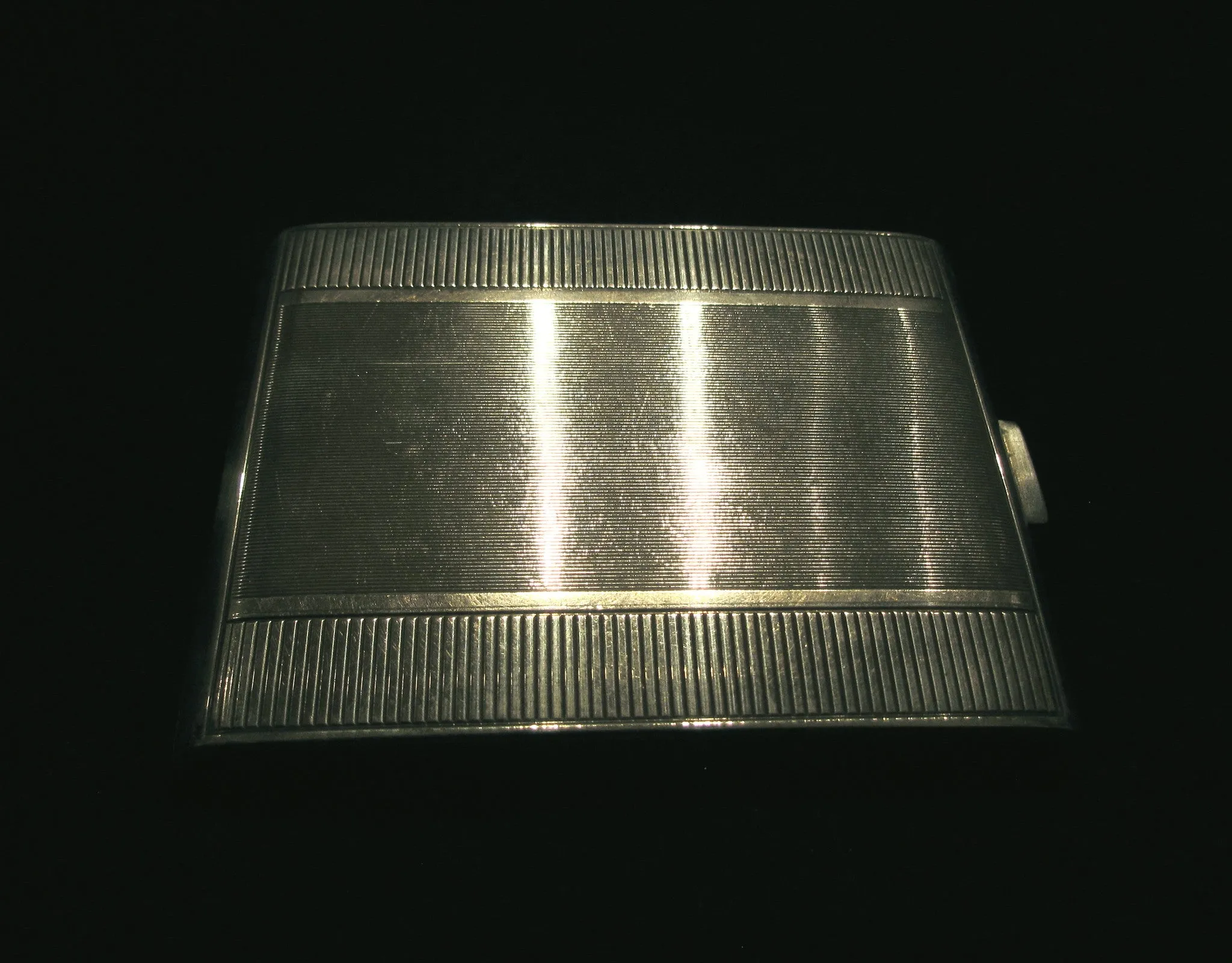 1910s Sterling Silver Cigarette Case German Card Case Business Credit Card Holder 925 Silver