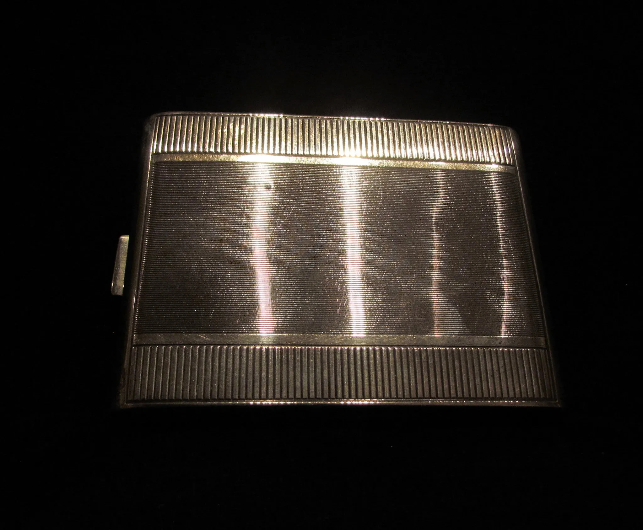 1910s Sterling Silver Cigarette Case German Card Case Business Credit Card Holder 925 Silver