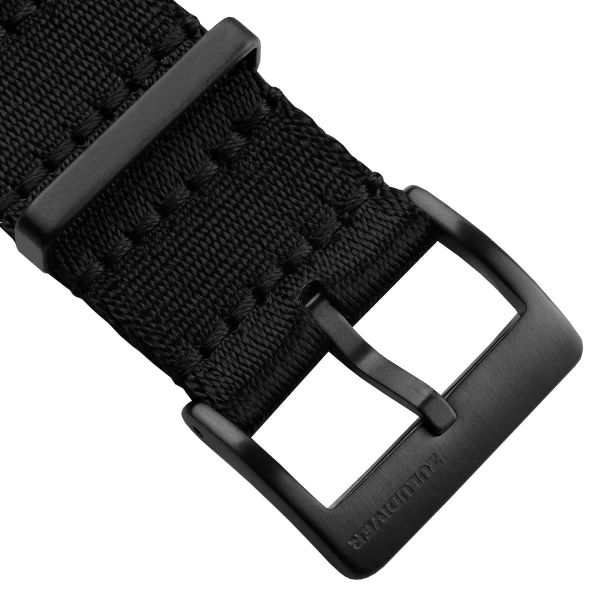 1973 British Military Watch Strap: ARMOURED RECON - Military Black, IP Black