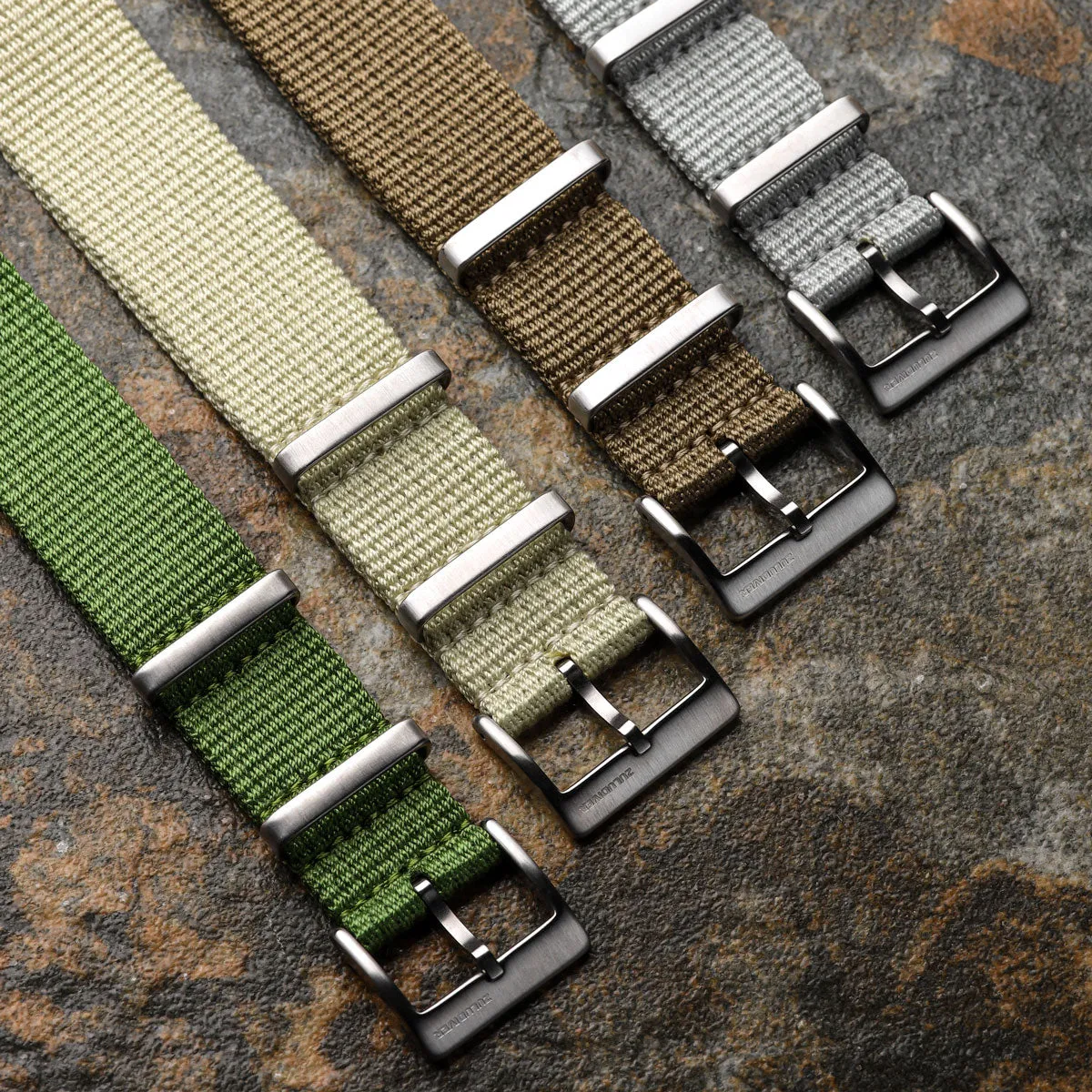 1973 British Military Watch Strap: WARRIOR TerrainValor - Army Green