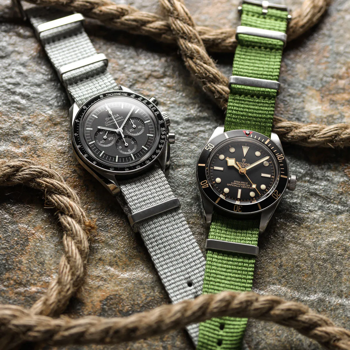 1973 British Military Watch Strap: WARRIOR TerrainValor - Army Green