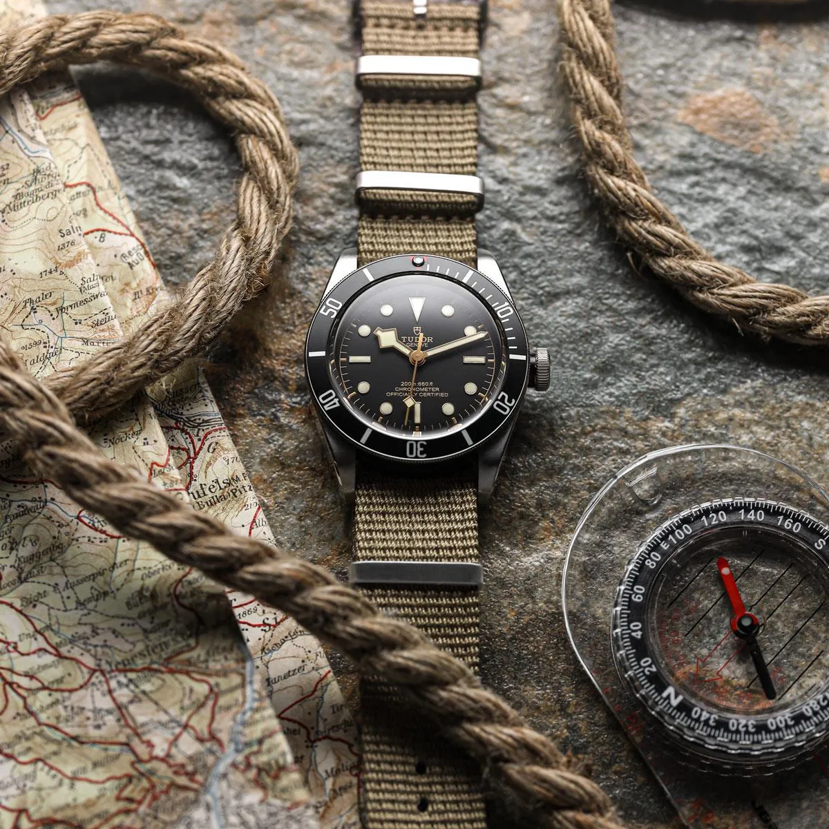 1973 British Military Watch Strap: WARRIOR TerrainValor - Khaki