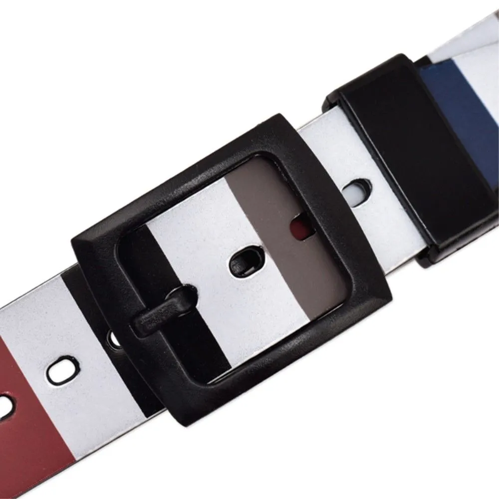 19mm Universal stripe printed silicone watch strap - Colorful Lines