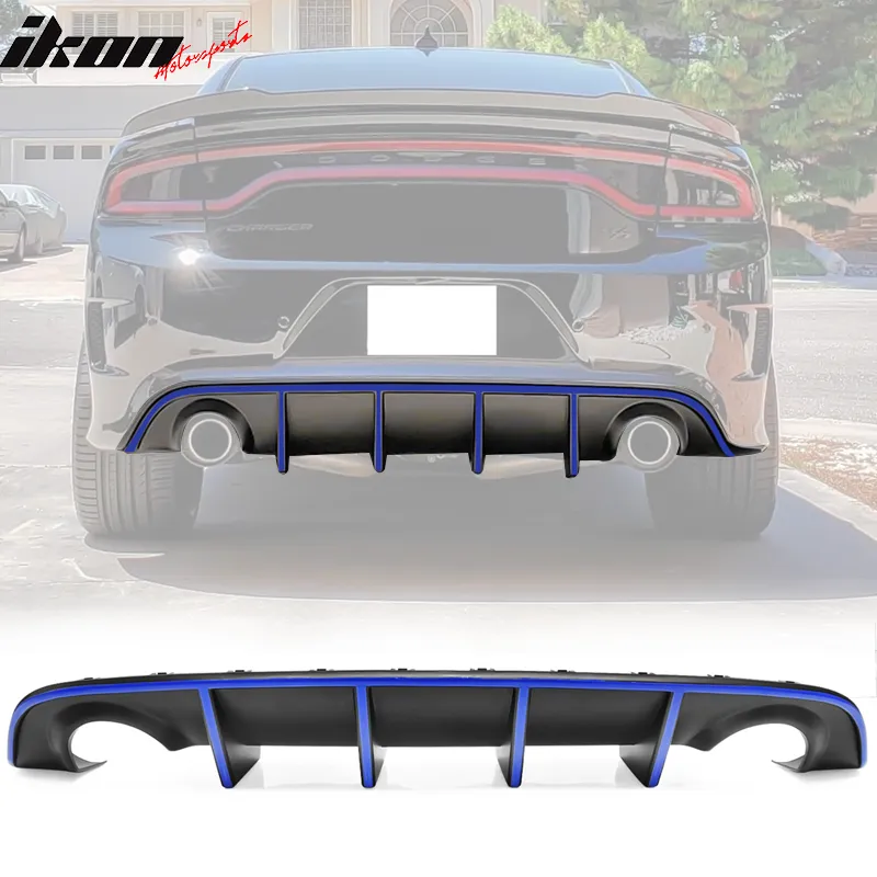 2015-2023 Dodge Charger SRT Rear Diffuser with Reflective Tape PP