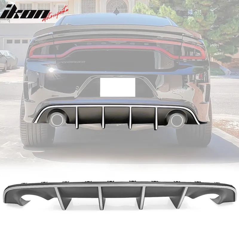 2015-2023 Dodge Charger SRT Rear Diffuser with Reflective Tape PP