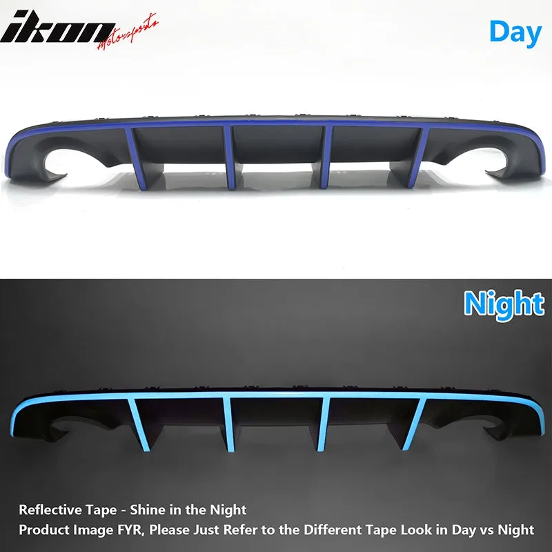 2015-2023 Dodge Charger SRT Rear Diffuser with Reflective Tape PP