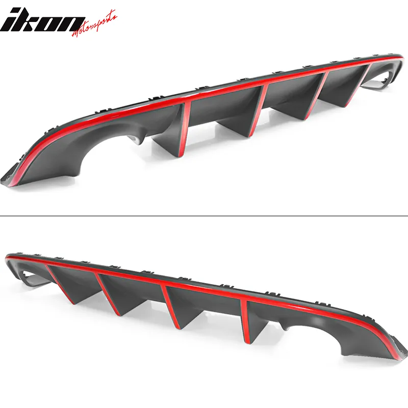 2015-2023 Dodge Charger SRT Rear Diffuser with Reflective Tape PP