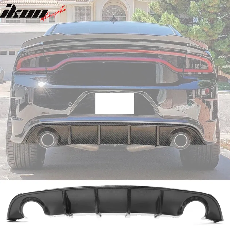 2015-2024 Dodge Charger SRT V3 Rear Diffuser with Reflective Tape PP