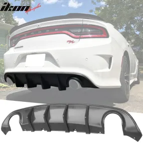 2015-2024 Dodge Charger SRT V3 Rear Diffuser with Reflective Tape PP