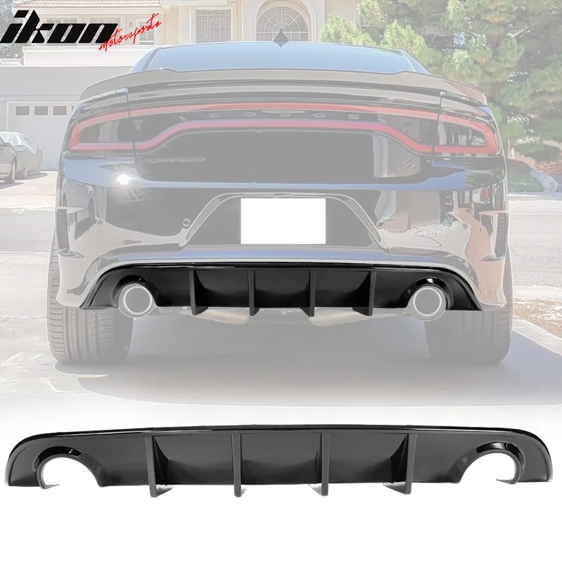 2015-2024 Dodge Charger SRT V3 Rear Diffuser with Reflective Tape PP