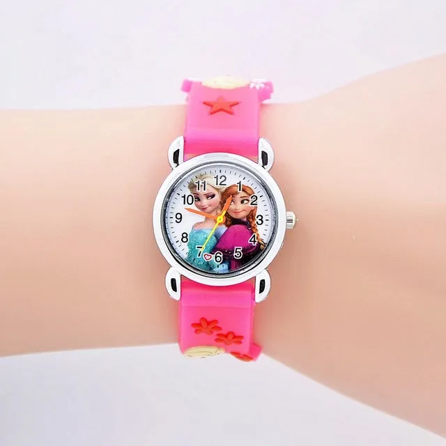 2017 Fashion Spiderman Child Watch Silicon Cartoon Kids Sport Watch Boys Silicone quartz watch 3D Watch relogio masculino