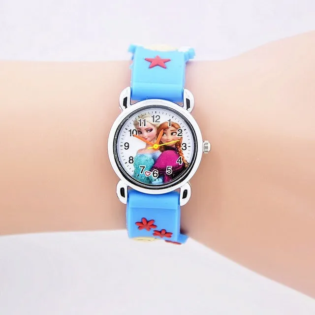 2017 Fashion Spiderman Child Watch Silicon Cartoon Kids Sport Watch Boys Silicone quartz watch 3D Watch relogio masculino