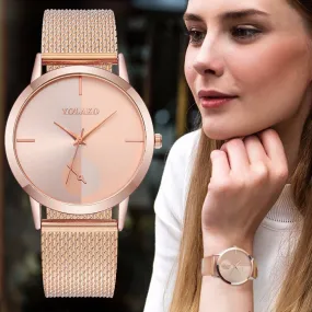 2019 Hot Fashion Women Quartz Watch Luxury Plastic Leather Analog Wrist Watches Female Clock YOLAKO Brand Relogio Feminino