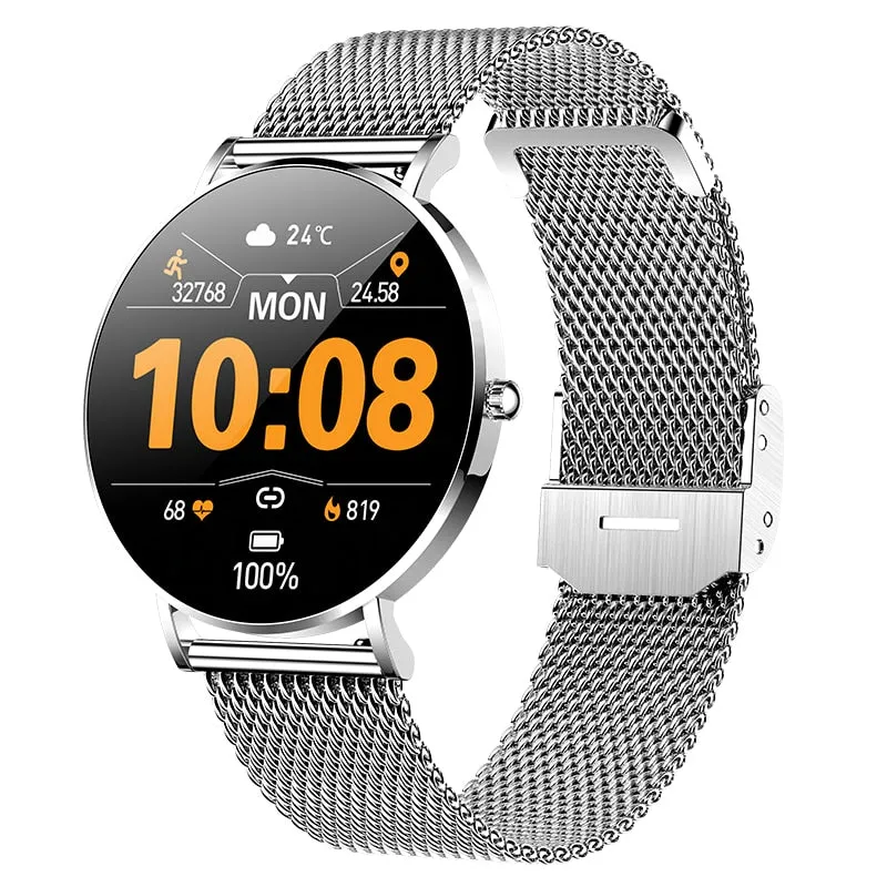 2022 New Ultra Thin Smart Watch Women 1.36&quot; AMOLED 360*360 HD Pixel Display Always Show Time Call Reminder Smartwatch Ladies Box