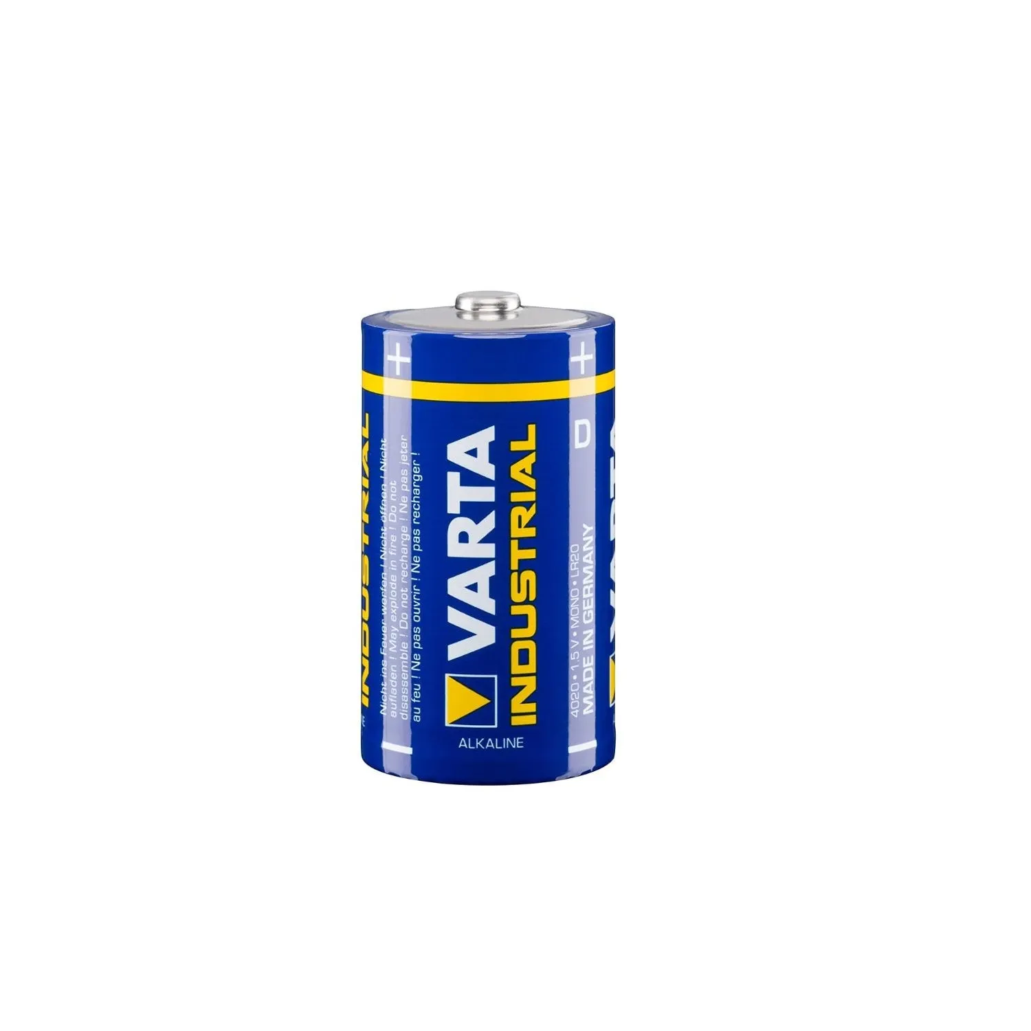 20x Varta Industrial R20 / D Alkaline Batteries Super Efficient German