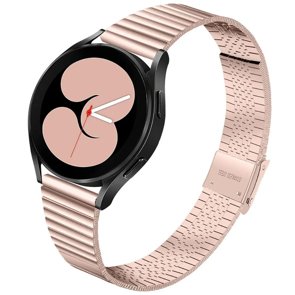 22mm stainless steel unique side texture watch strap for Samsung Gear S3 Frontier / S3 - Rose Gold