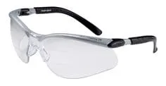 3M™ BX™ Dual Reader Protective Eyewear 11459-00000-20, Clear Anti-Fog
Lens, Silver/Black Frame,  2.5 Top/Bottom Diopter, 20 ea/Case