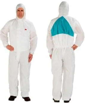 3M™ Disposable Protective Coverall 4520-3XL/46776, White/Green, Type
5/6, 1/Bag, 20 Bags/Case