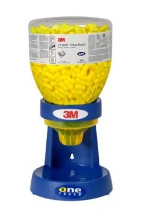 3M™ E-A-Rsoft™ Yellow Neons™ Earplugs 391-1005, Uncorded, in One Touch™ Dispenser Refill Bottle, Large Size, 1600 Pair/Case