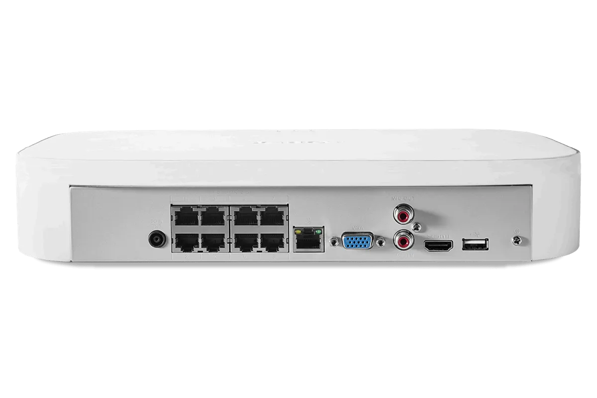 4K 8-Channel NVR with Smart Motion Detection, Voice Control and Fusion Capabilities, 2TB HDD