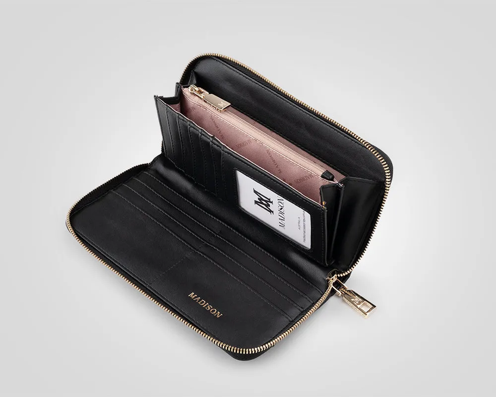 Abigail Zip Around Open Style Clutch Wallet