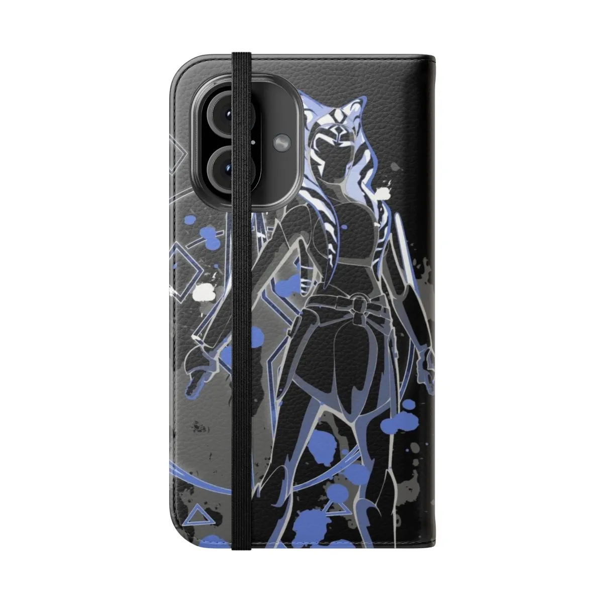 Ahsoka-Inspired Flip Phone Case | Sci-Fi Togruta Silhouette Design