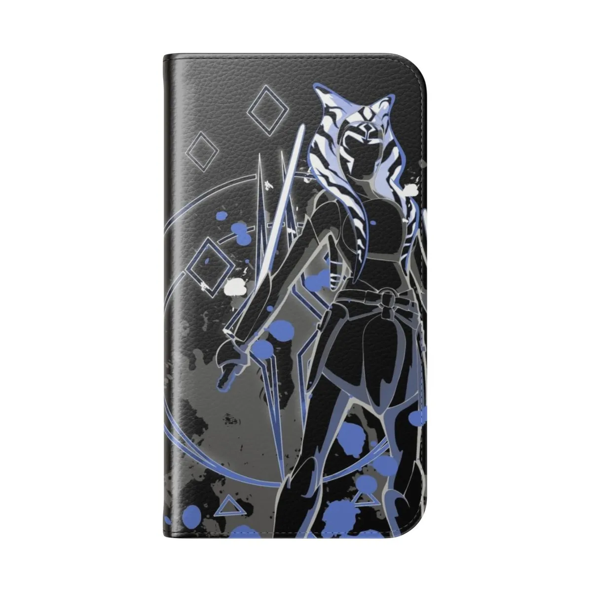 Ahsoka-Inspired Flip Phone Case | Sci-Fi Togruta Silhouette Design