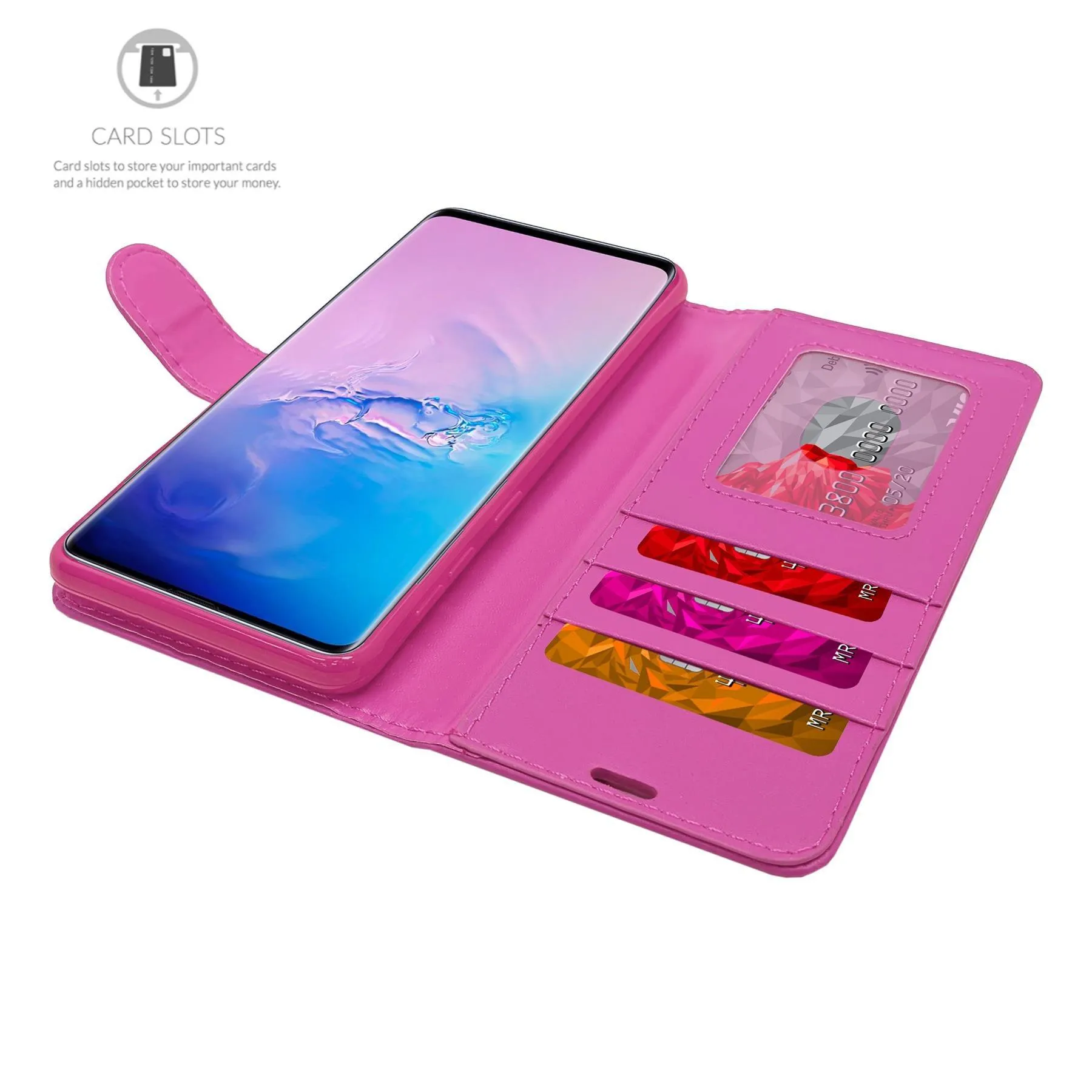 Alcatel 3C Flip Folio Book Wallet Case