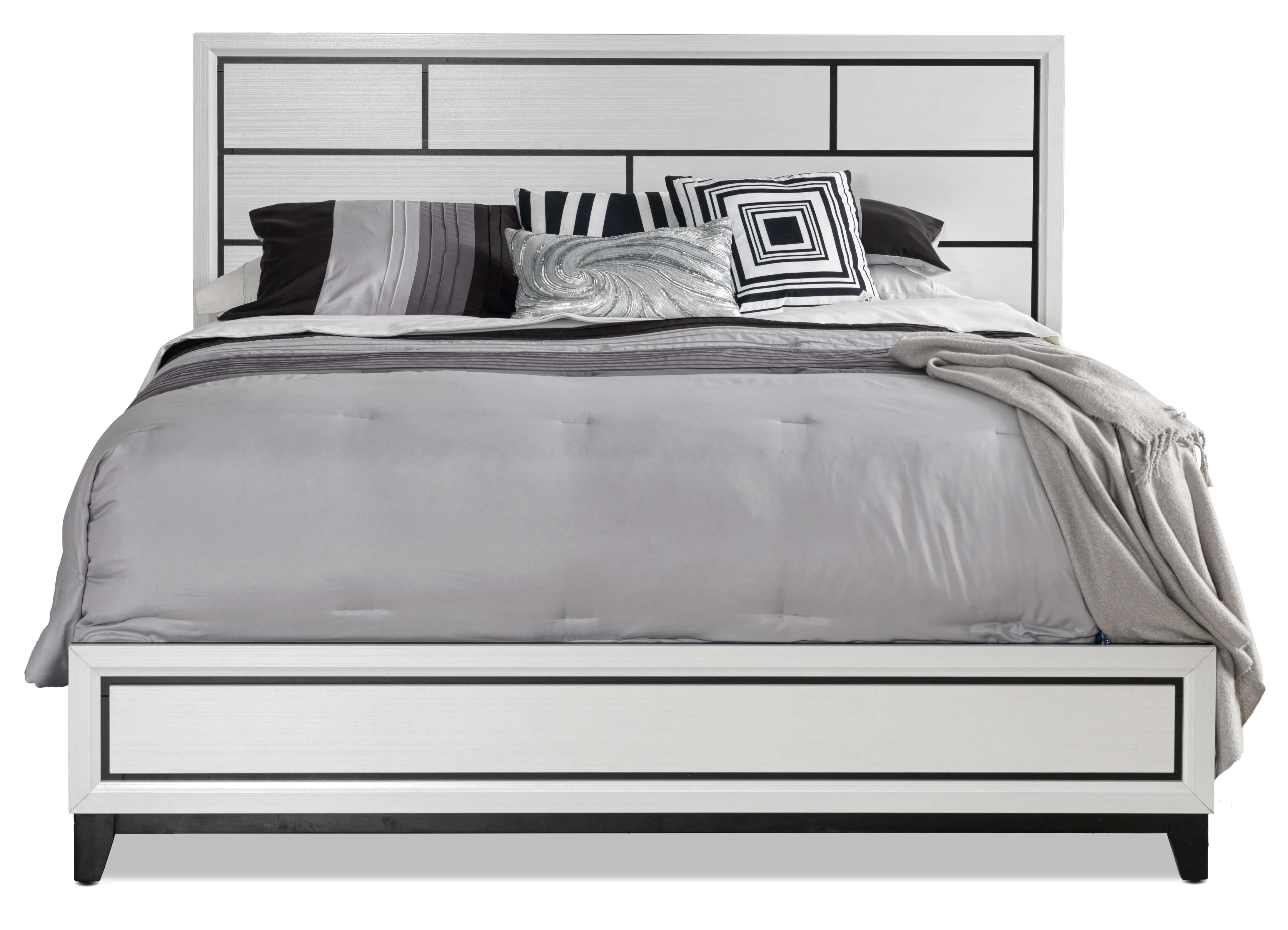 Alive 6-Piece Queen Bedroom Set - White/Black