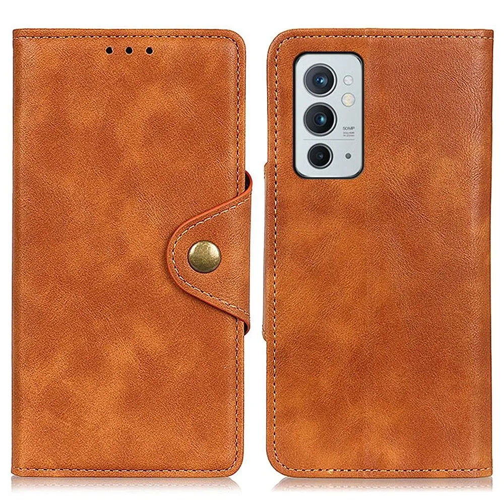 Alpha OnePlus 9RT 5G flip case - Brown