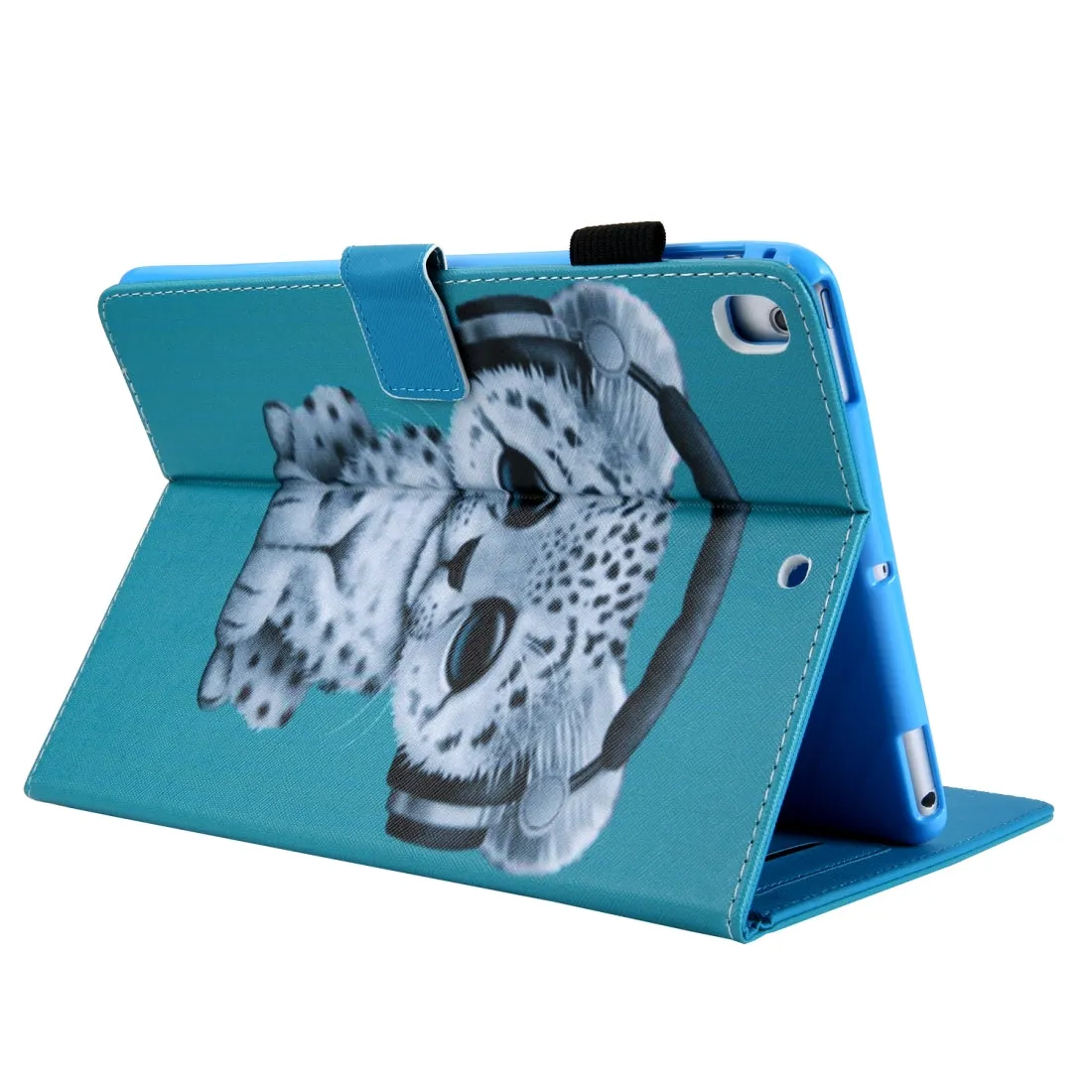 AMZER Coloured Drawing Pattern Horizontal Flip Case with Holder/ Card Slots & Wallet for 10.2 Inch iPad 7th, 8th, 9th Gen