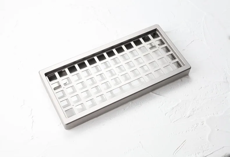 Anodized Aluminium Case For JJ50 50% Custom Keyboard the tempered glass Diffuser Rotary Brace Similar With Preonic