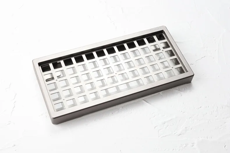 Anodized Aluminium Case For JJ50 50% Custom Keyboard the tempered glass Diffuser Rotary Brace Similar With Preonic