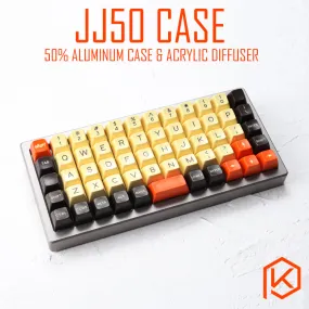 Anodized Aluminium Case For JJ50 50% Custom Keyboard the tempered glass Diffuser Rotary Brace Similar With Preonic