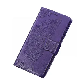 Anymob Huawei Phone Case Purple Wallet Leather Flip Wallet Cover