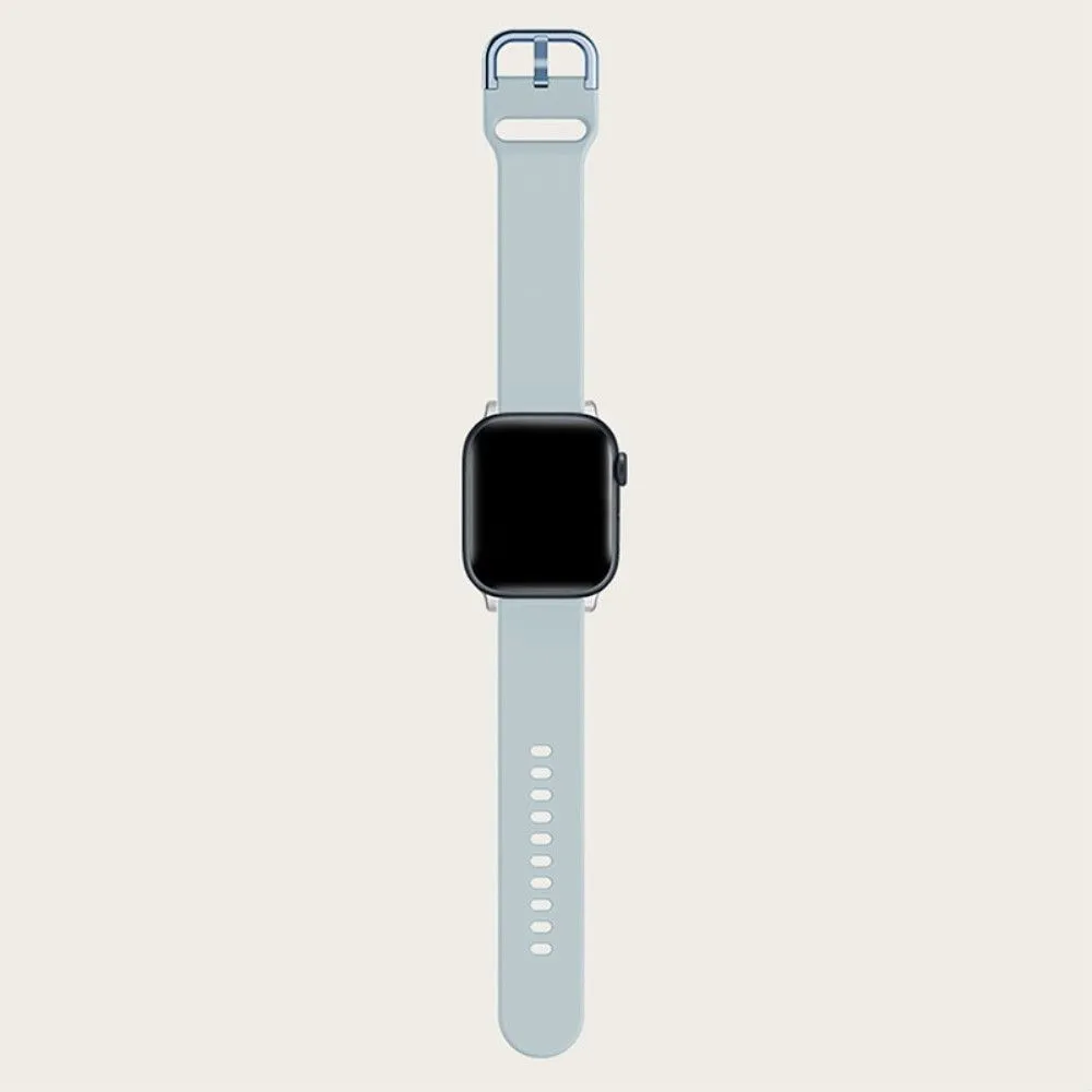 Apple Watch (45mm) simple silicone watch strap - Baby Blue