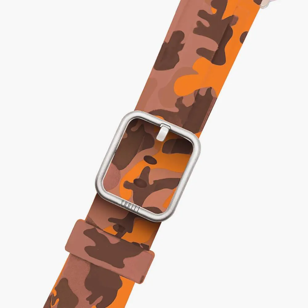 Apple Watch Sport Band Orange Camo