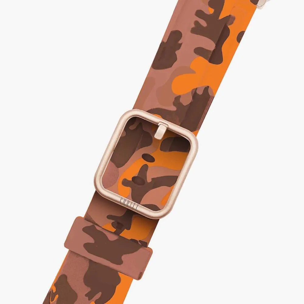 Apple Watch Sport Band Orange Camo