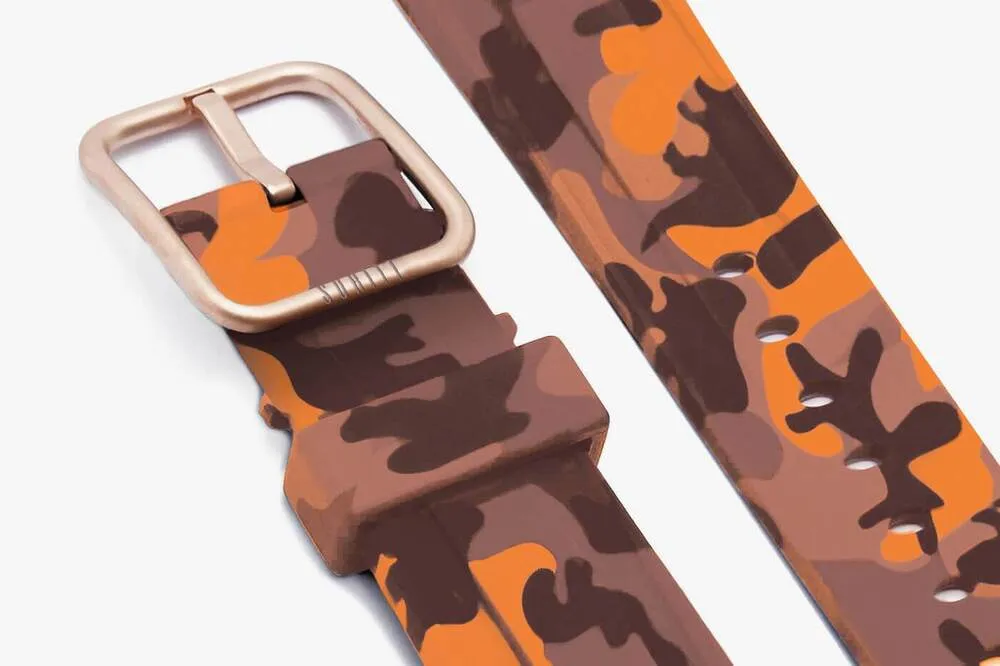 Apple Watch Sport Band Orange Camo