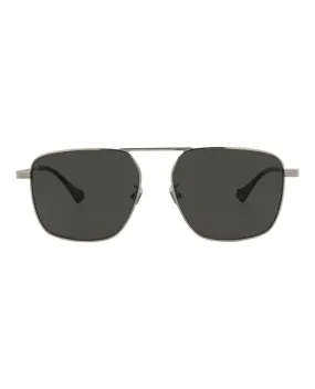 Aviator-Frame Metal Sunglasses