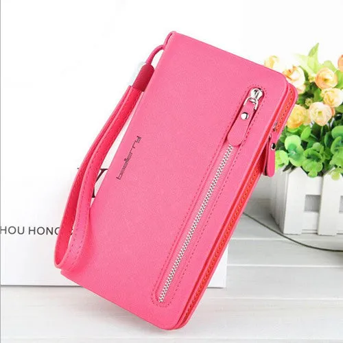 Baellerry Women Wallets Leather Purse Long Zipper Casual Clutch Wallet Wristlet Portefeuille Carteira Feminina Monedero 7 Colors